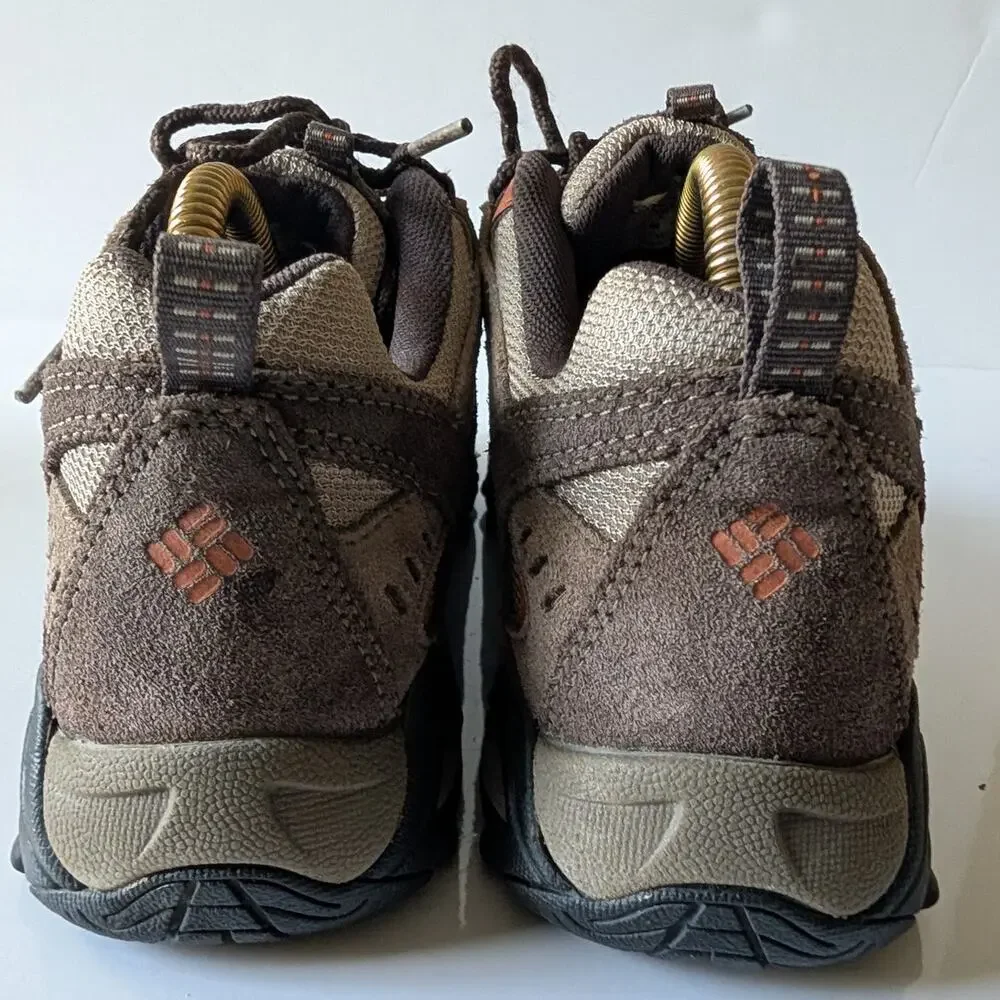 COLUMBIA Omni Grip Firelane Brown Orange‎ Low Top Hiking Trail Shoes Men's 7